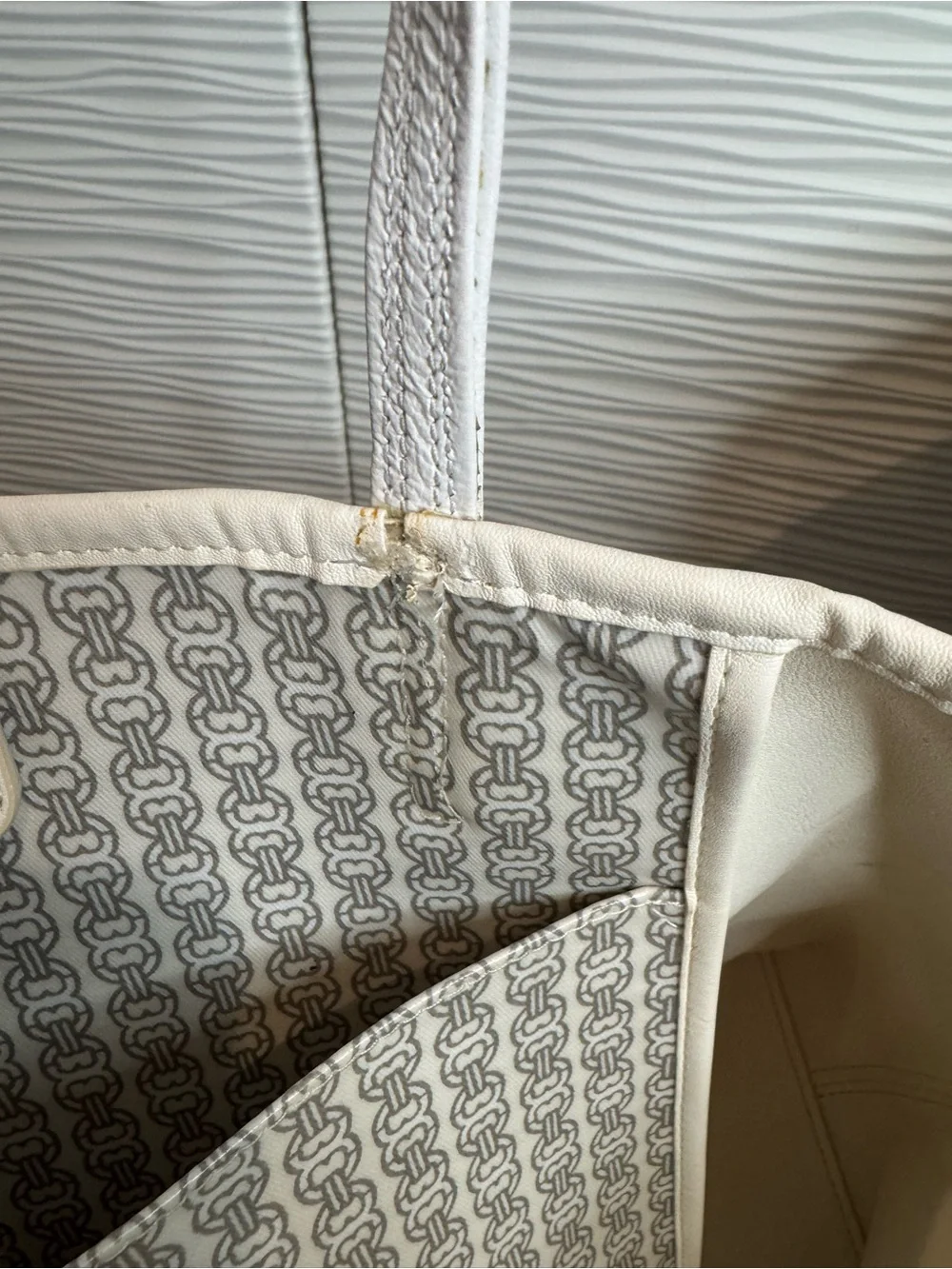 Tory Burch Gemini Link Coated Canvas Tote Bag